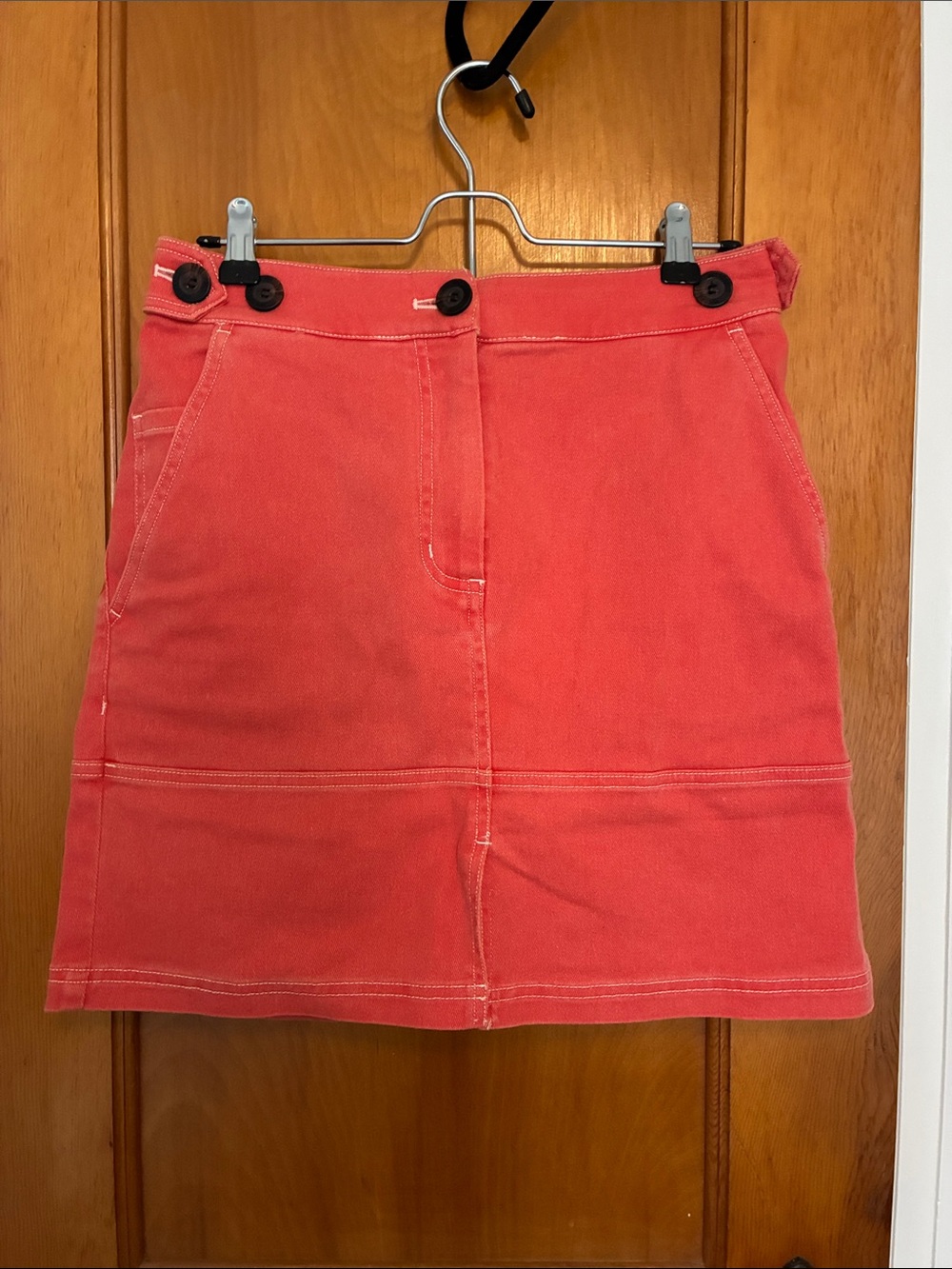 Wildfang The Essential Denim Work Skirt Utility Mini Skirt